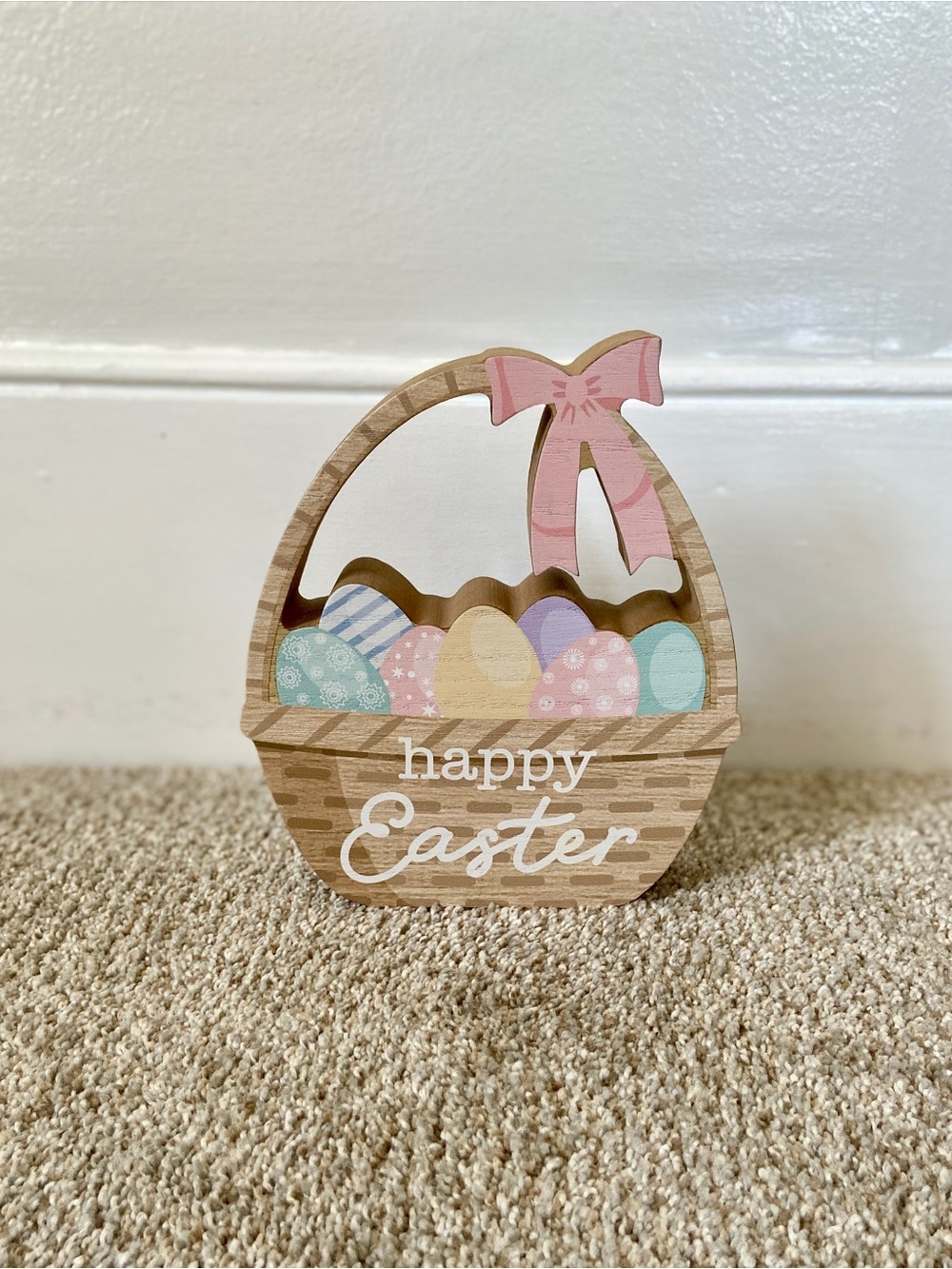 NWOT TJ Maxx Happy Easter Sign Tabletop Spring Decor